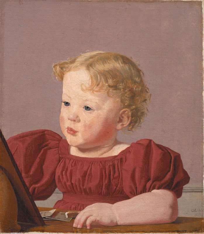Christen Købke - Ritratto di Ida Thiele, la futura signora Wilde da bambina, 1832, Statens Museum for Kuns, Copenaghen